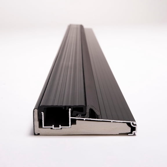 Heavy Duty Black Aluminum Outswing Door Threshold 4-9/16" Width x 1-3/8" Height Weatherproof, Energy Efficient, Easy Install Commercial & Residential Use (48 inch)
