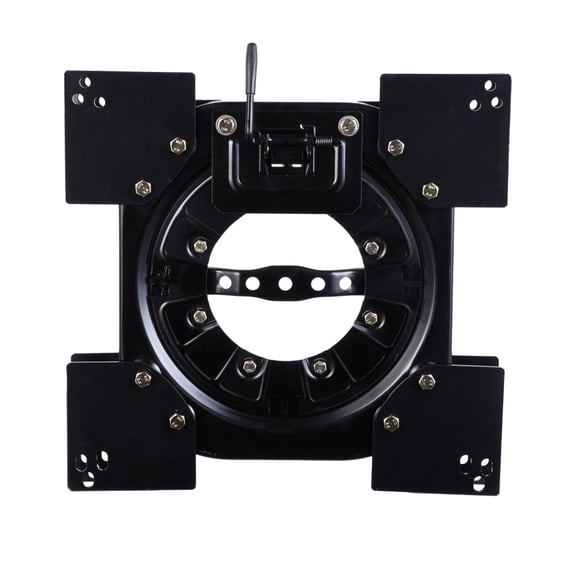 Heavy Duty Black Chair Swivel Base for Replacement Bar Stool and Office Chair Rotating Seat Parts 17.7 Inch