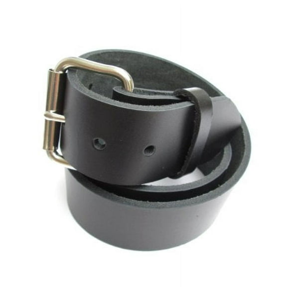 Heavy Duty Black Mens Leather Belt 1 3/4" Wide Size 68