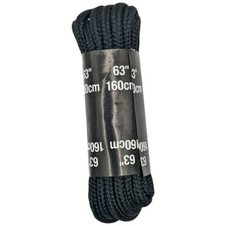 Heavy Duty Black Round Nylon Boot and Hiking Shoe Laces (1 Pair)