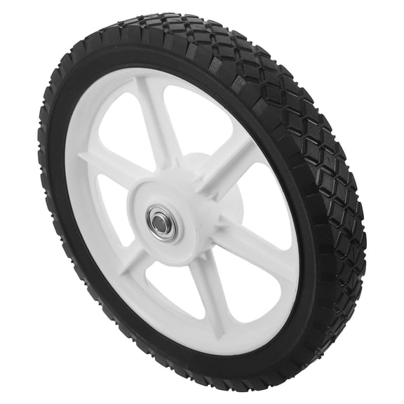 Heavy Duty Black Rubber Wheels for Wheelbarrow Replacement with Easy Installation and Strong Load Support