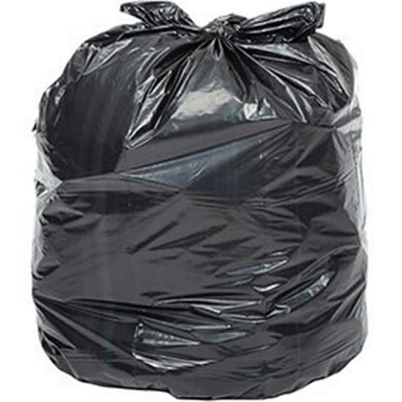 Heavy Duty Black Trash Bags, 7-10 gal, 0.9 Mil - 500 Per Case