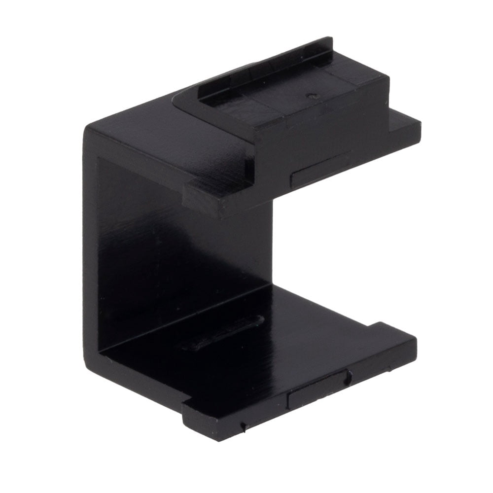 Heavy-Duty Blank Keystone Insert, Thermoplastic , Black, 50-Pack ...