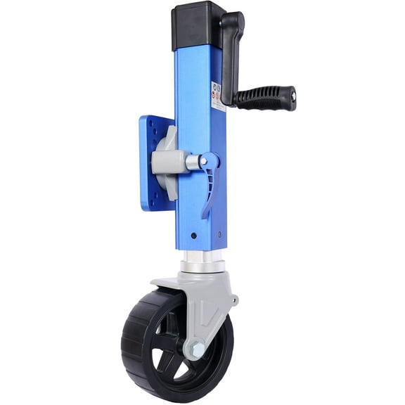 Heavy Duty Blue Aluminum Alloy Trailer Jack for 3"x5" Tongue Max Load 1,800 Lbs Marine Boat Support