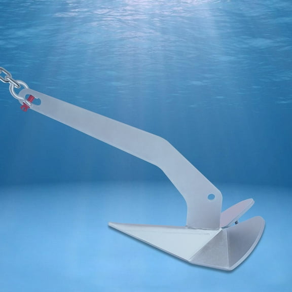 Heavy Duty Boat Anchor with Self-Aligning Geometry and Low Center of Gravity, Perfect for Boats Up to 35ft in Length