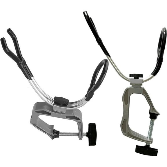 Heavy Duty Boat Marine Aluminum Fishing Rod Holder Bracket Adjustable Clamp 2Pack
