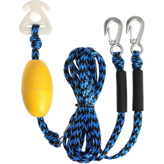 Heavy Duty Boat Tow Harness for Tubing Self Centering Boat Tow Rope with Stainless Steel Quick Connector for Boat Water Sport Water Ski Jet Ski Wakeboarding
