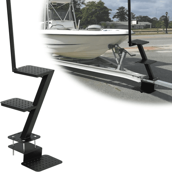 Heavy Duty Boat Trailer Steps, 3 Boat Steps with Handle Non Slip Boat ...