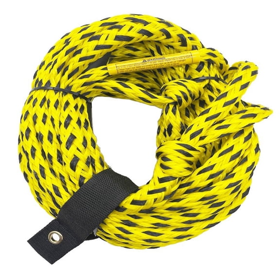 Heavy Duty Boating and Water Ski Rope for Kneeboard, Yellow & Black