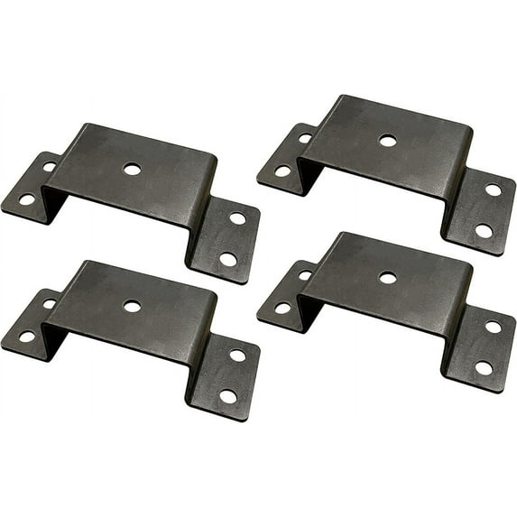 Heavy Duty Bolt On 2x4 Steel Stake Pockets for Trailer & Truck (4)