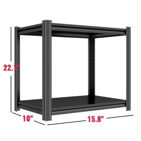 Heavy Duty Boltless Metal Shelving Unit - Freestanding Storage Shelves for Garage, Workshop, Warehouse, Office, Shed | Tool-Free Assembly, Layered Shelves