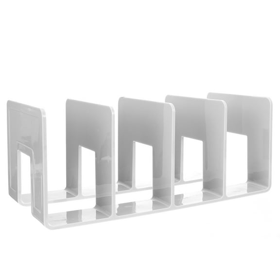 Toyandona Grey Acrylic Bookend Heavy Duty Support for Home Use Modern Decoration Keeps Books Organized 1pc
