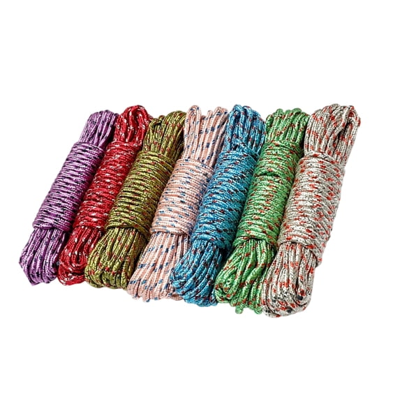 Heavy Duty Braided Camping Clothesline Reinforced Nylon Rope Windproof Design
