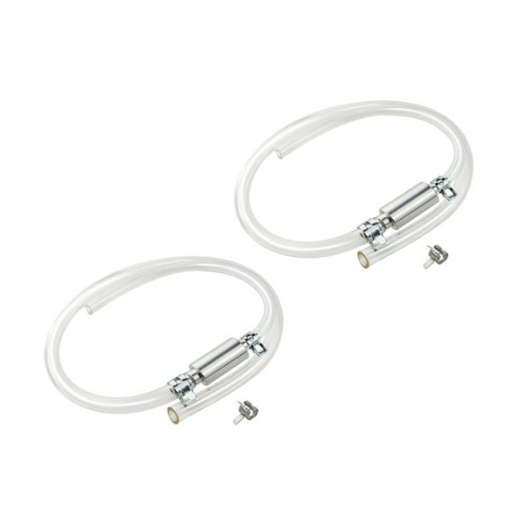Heavy Duty Brake Fluid Bleeder Hose With Aluminum Valves Body Leakproof Design For Vehicle Hydraulic Systems 2pcs