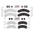 thumbnail image 1 of Heavy Duty Brake Pads - for Silverado 2500HD 1999-2009 Front & Rear Kit, Galvanized, Long-life, Low Dust, High Performance - Fleet Grade NOS, 1 of 5