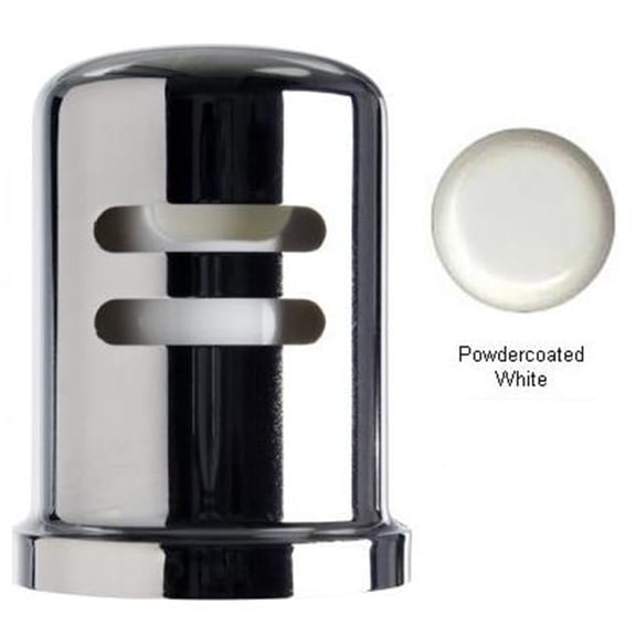 Heavy Duty Brass Air Gap Cap - Powder Coat White