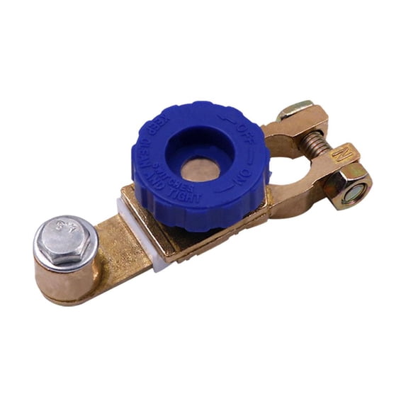 Heavy Duty Brass Battery Disconnect Switch 12V IP65 Universal for Car Boat RV Truck