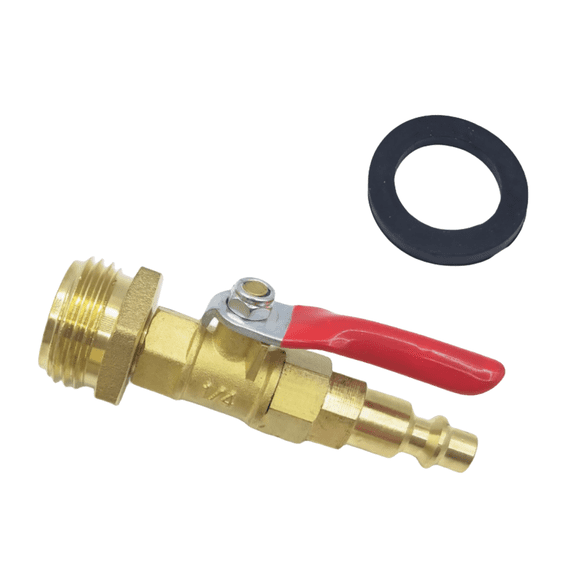 Heavy Duty Brass Blowout Adapter Rust Proof, Easy to Connect, Ideal for Winterizing Water Lines Adapter