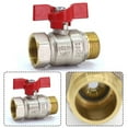 thumbnail image 1 of Heavy Duty Brass Garden Hose Shut Off Valve for Maximum Water Flow, 1 of 6