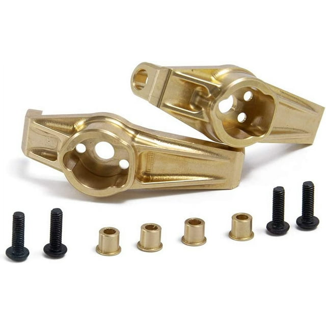 HobbyPark Heavy Duty Brass Portal Housings For Traxxas TRX4/TRX6 – 4pcs Gold & Black Axle Cover Weights