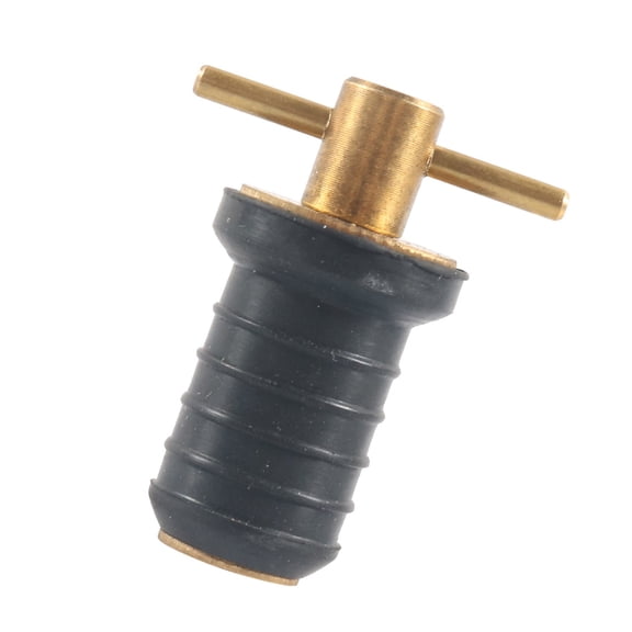 Heavy Duty Brass Rubber Drain Plug 3/4 Inch Watertight Seal Marine Grade