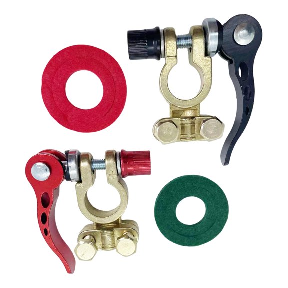 Heavy Duty Brass Terminals with Spring Clamps for Automotive & Marine Equipment 2pcs
