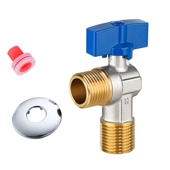 Heavy-Duty Brass Water Control Valves 0.5 Inch, Finish & Fast Flows for Pipe Networks & Fixtures