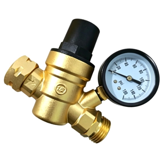 Heavy Duty Brass Water Pressure Reducing Valves For Campers With 0.1-7.5MPa Ranges And Threaded Connection