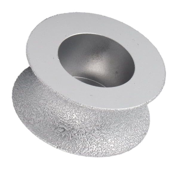 Heavy Duty Brazed Diamond Grinding Wheel Concave Edge Abrasive Profiling Disc for Stone Marble Granite - 1.18 in / 3.0 cm Height, 2.87 in / 7.3 cm Diameter