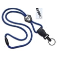 thumbnail image 1 of Heavy Duty Breakaway Lanyard with Detachable Key Ring - Long, Round Neck Cord Badge Holder Keychain - Adjustable Slider & Quick Release Clip for Easy Key Card Access by Specialist ID (Royal Blue), 1 of 5