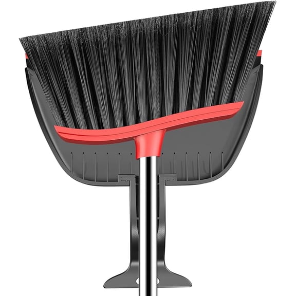 Heavy Duty Broom with 54 Inch Adjustable Handle White