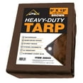 thumbnail image 1 of Heavy Duty Brown Tarp - 5 MIL Multipurpose UV Resistant Tarp Size: 9ft x 12ft, 1 of 7
