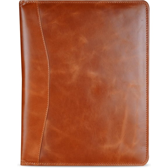 Heavy Duty Buffalo Leather Legal Pad Portfolio |  Executive Notebook Binder Portfolio | Professional Padfolio Organizer | Business  for Men and Women : Brown