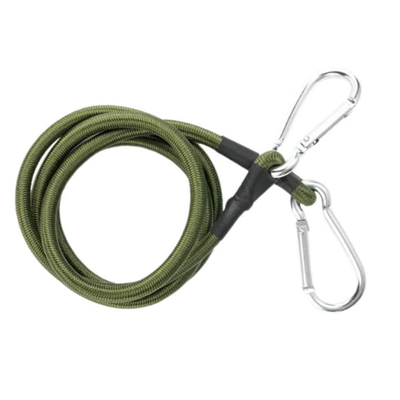 Heavy Duty Bungee Cord Elastic Tie Strap String with Carabiner Hook Strong Elastic Rope Cycling Luggage Packing Rope