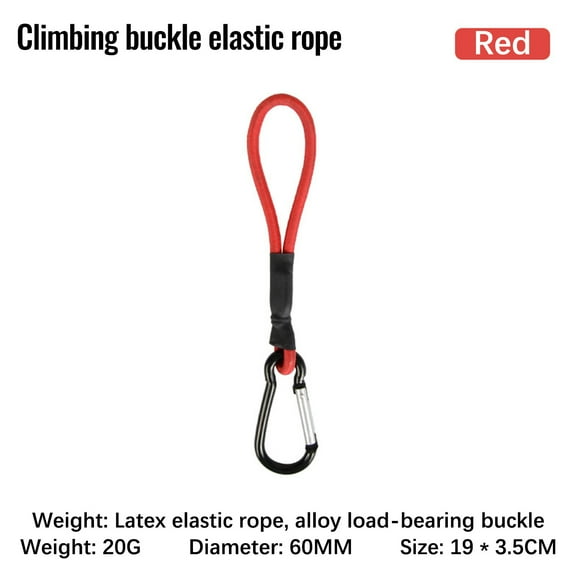 Heavy Duty Bungee Cords with Steel Hooks | 19x3.5cm Elastic Rope Straps for Camping, Truck Beds, Roof Racks & Outdoor Gear | Portable Shock Cord for Secure Fastening | Includes 1 Rope