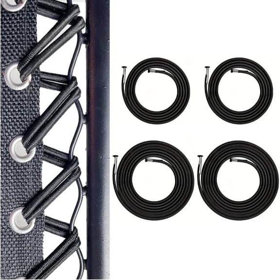 Heavy Duty Bungee Cords for Zero Gravity Chairs - 4 Pack Elastic Straps Repair Kit for Patio Recliners & Lounge Furniture