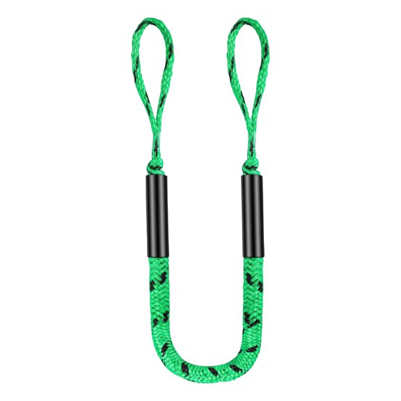 Heavy Duty Bungee Dock Line for Boats and Marine Craft Elastic Mooring Rope with Foam Float for Jet Ski Pontoon and Kayak Green Dot