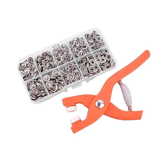 Heavy-Duty Button Press With Easy Installation Guide For Clothing Crafting