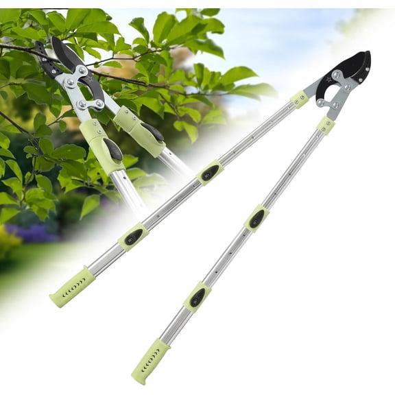 Heavy Duty Bypass Loppers for Tree Trimming, Sharp Steel Pruning Shears for 1.5 Inch Branches, Garden Tool for Yard Work