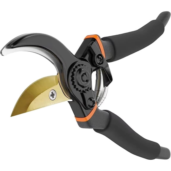 Heavy Duty Bypass Pruning Shears Gardening Manual Pruning Shears Plant Shears Flower Shears Best Gardening Shears, Tree Pruners Cutting Branches Hedges Shrubs and Bushes Ideal Tool Easy to Prune