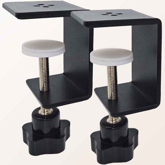 Heavy Duty C Clamp & Desk Clamp | Wide Jaw Metal Woodworking Clamps, Adjustable Shelf Clamps for Desk Extension/Panel Work (Sturdy Multi-Purpose Clamping Tool)