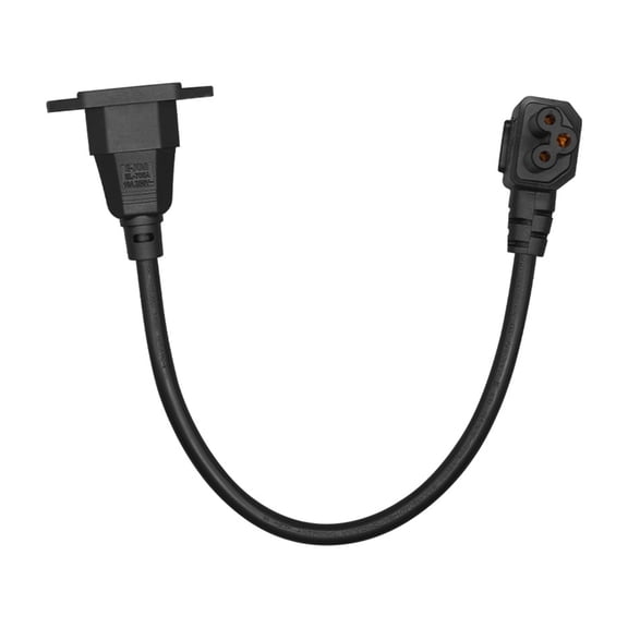 Heavy Duty C14 Plugs To C5 Receptacle Power Cord With Side Exit Design For Tight Space Behind Devices