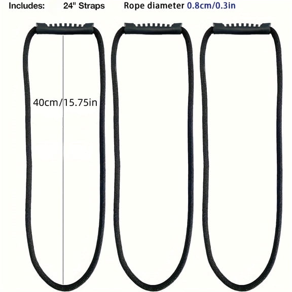 Heavy Duty Cable Organizer Strap, 24 Inch Adjustable Cord Wrap with Carry Handle, Reusable Cable Management Strap for Extension Cords, Power Cables, Tools and Workshop Storage