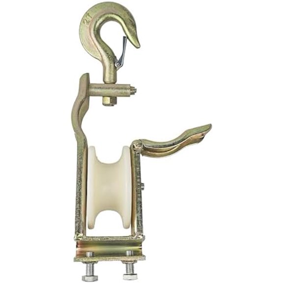 Heavy Duty Cable Pulley Bracket, Low Voltage & Network Cable Installation Pulley for Electrical, Comes with Steel Bracket & Nylon Wheel, Coax Cables-Smooth Installation, Swivel Snap Hook, 2T$$Tools