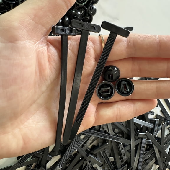 Heavy Duty Cable Ties 100-Pack, Extra Strong Self Locking Wire Ties, Durable Nylon Fasteners for Cable Management, Home Organization, Electronics, Garage and Workshop Storage