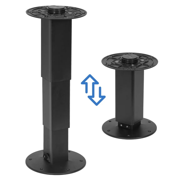 Heavy Duty Camper Table Pedestal, Adjustable Table Pedestal Stand with Gas Lift, Load Capacity 180Lbs Telescoping Table Stand for Campervan