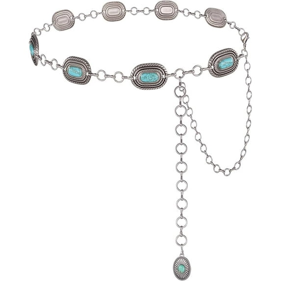 NPET Metal Chain Belt for Women, Metal Western Waist Belt Women for Dress, Jeans, Pants, Fashion