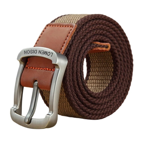 Heavy Duty Canvas Belt For Outdoor Training Daily Casual Wear Adjustable Pin Buckles Unisex Design Waiststrap