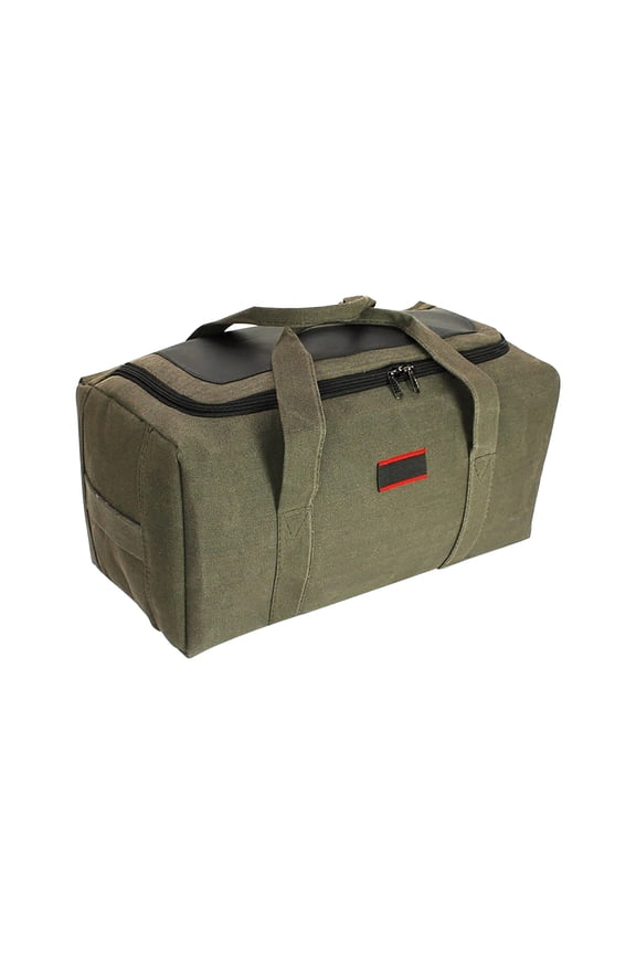 Heavy Duty Canvas Duffle Bag, Large Travel Tote for Men Outdoor Camping, Waterproof Gear Equipment Bag with Padded Shoulder Straps
