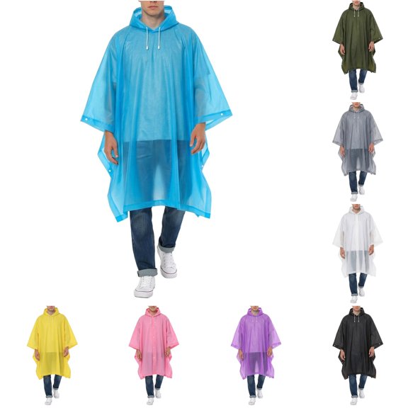 Heavy Duty Cap with Hood for All Round Rain During Outdoor Activities. Reusable Raincoat That Can Withstand Heavy Rain. Fall plus Size Tops for Women plus Size Lace Trim Womens for Layering